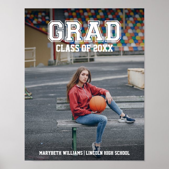 Minimalistisk Poster av Photo Studenten Varsity (Framsidan)