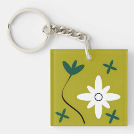 Minimalistisk Prästkrage Blomma Abstrakt Botanisk