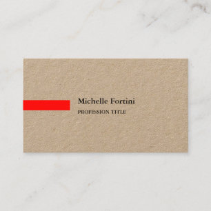 Minimalistisk Premium Kraft-Elegant Visitkort