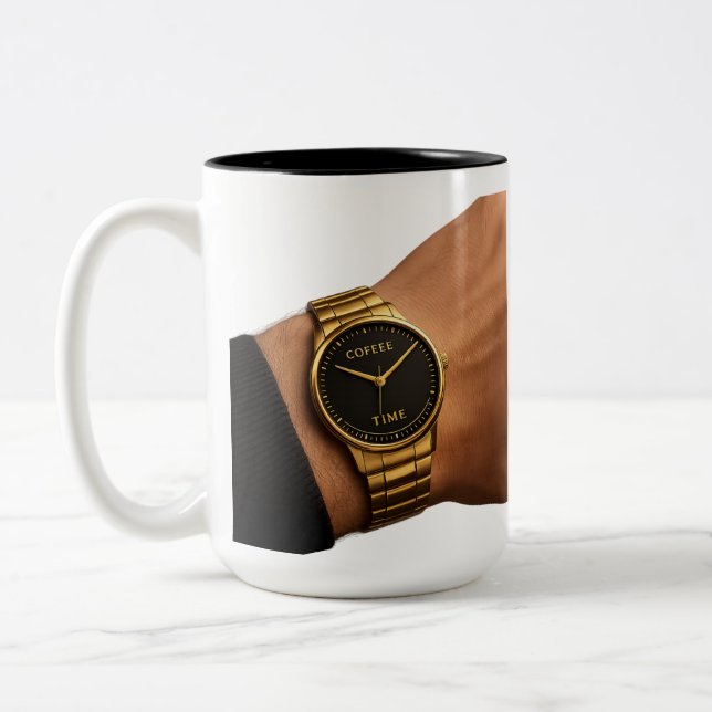 | Minimalistisk present till kaffelskare Två-Tonad Mugg (Vänster)