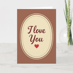 Minimalistisk prickad I Love You Matt Kort