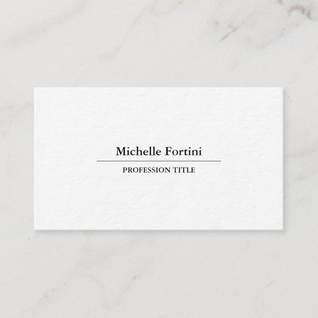 Minimalistisk primär tunn Elegant Visitkort (Framsida)