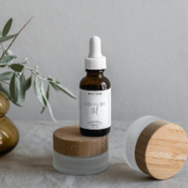 Minimalistisk produktetikett för dropper Flaska Fraktsedel