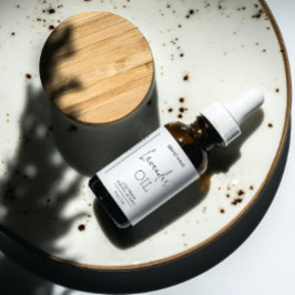 Minimalistisk produktetikett för dropper Flaska Fraktsedel