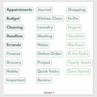 Minimalistisk produktivitet och dagliga uppgiftsde klistermärken