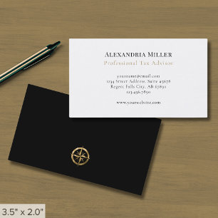 Minimalistisk Professionell Advisor Visitkort