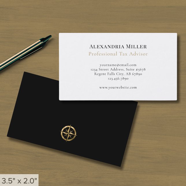 Minimalistisk Professionell Advisor Visitkort (Skapare uppladdad)