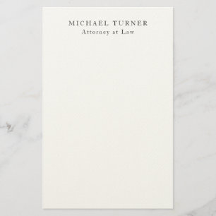 Minimalistisk Professionell Attorney at Law Brevpapper