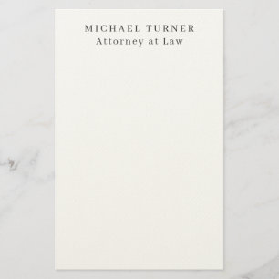 Minimalistisk Professionell Attorney at Law Brevpapper