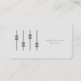 Minimalistisk Professionell Audio Ingenjör Visitkort