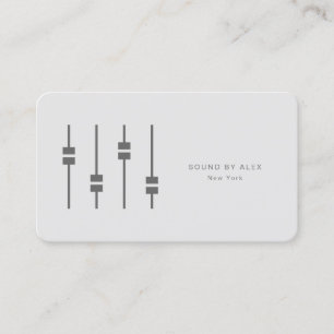 Minimalistisk Professionell Audio Ingenjör Visitkort