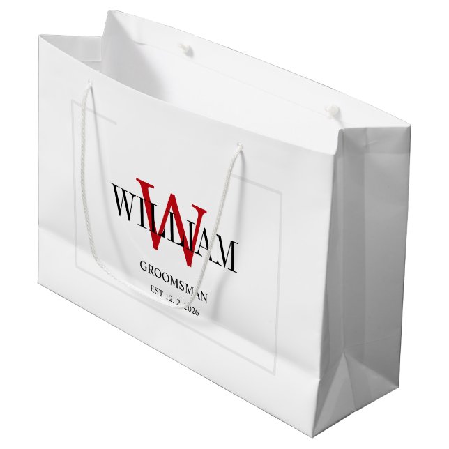 Minimalistisk professionell av röda och vita Marsk (Framsidan Vinklad)