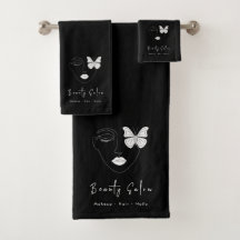 Minimalistisk Professionell Beauty Salon Black