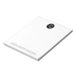 Minimalistisk Professionell Business Company Logot Anteckningsblock