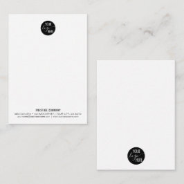Minimalistisk Professionell Business Company Own L Anteckningskort