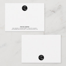 Minimalistisk Professionell Business Company Own L Anteckningskort