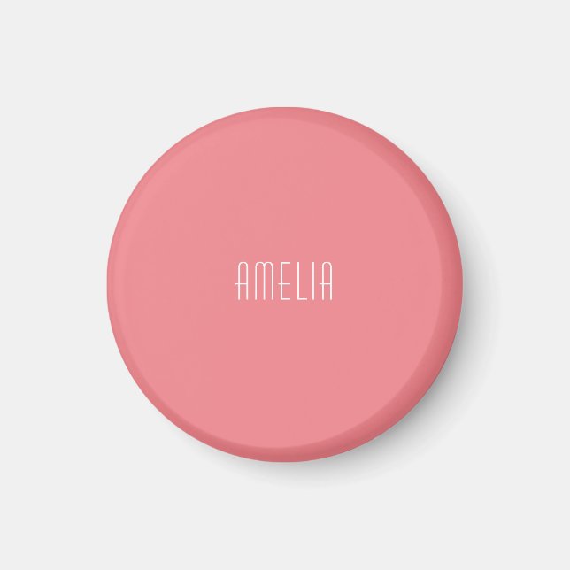Minimalistisk Professionell enkel Namn Magnet (Framsidan)