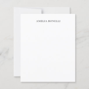 Minimalistisk professionell enkel namn pappersark