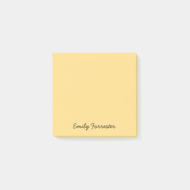Minimalistisk Professionell enkel Post-it Block (Framsida)