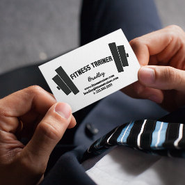 Minimalistisk Professionell Fitness-tränare Visitkort