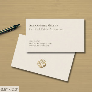 Minimalistisk Professionell för elegant Visitkort