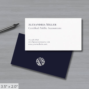 Minimalistisk Professionell för elegant Visitkort