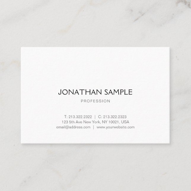 Minimalistisk Professionell för grafikdesign Visitkort (Framsida)