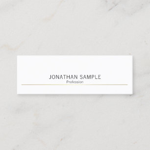 Minimalistisk Professionell för Guld Plain Luxury Mini Visitkort