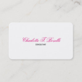 Minimalistisk Professionell för handskrift av kvin Visitkort