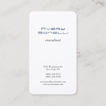 Minimalistisk Professionell för marint blåvitt Tre