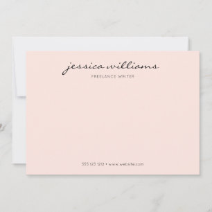 Minimalistisk Professionell för modern kalligrafi Anteckningskort