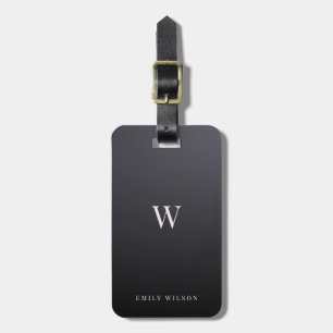 Minimalistisk Professionell för modern monogramChi Bagagebricka