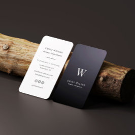 Minimalistisk Professionell för modern monogramChi Visitkort