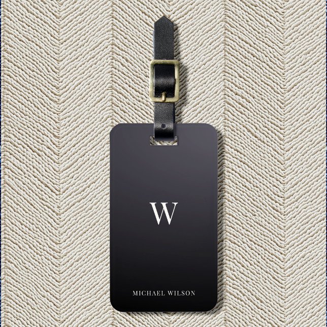 Minimalistisk Professionell för modern monogramCoo Bagagebricka (Skapare uppladdad)
