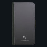 Minimalistisk Professionell för modern monogramCoo Plånboksfodral För Samsung Galaxy S5<br><div class="desc">Modern och professionell plånboksfodral med ditt monogram tillsammans med trendig minimalistisk typografi på en lyxfärgad grått-gradient.</div>