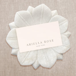 Minimalistisk Professionell för Rosa av enkel Ele Visitkort