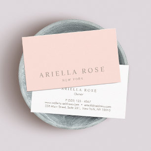 Minimalistisk Professionell för Rosa av enkel Ele Visitkort