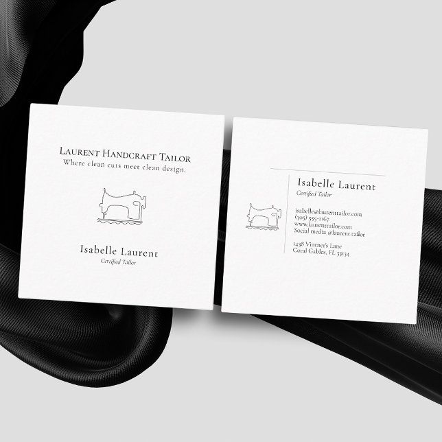 Minimalistisk professionell för sjömansfartyg fyrkantigt visitkort (Skapare uppladdad)