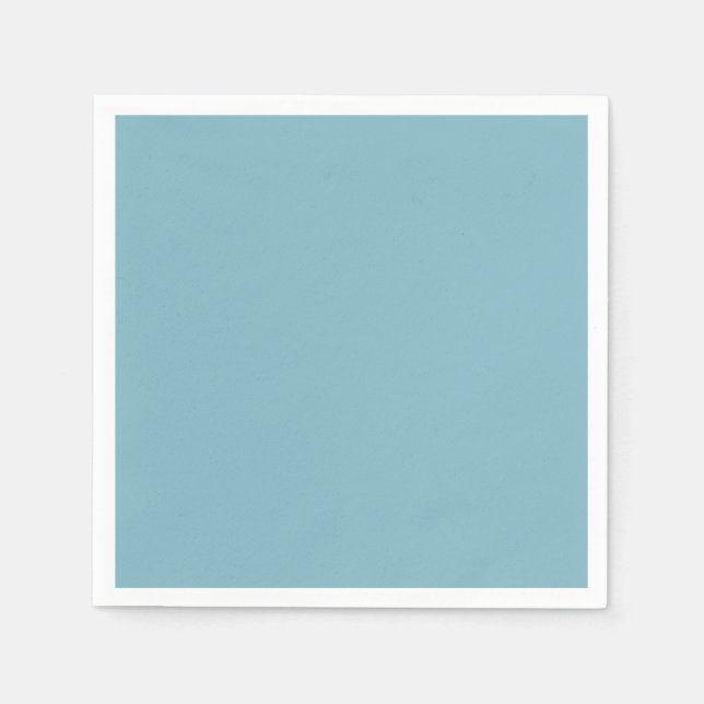 Minimalistisk Professionell för Solid Blue Pastel  Pappersservett (Framsidan)