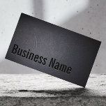 Minimalistisk Professionell för svart elegant, typ Visitkort<br><div class="desc">Affärskort för Classy Black Out Mörk.</div>
