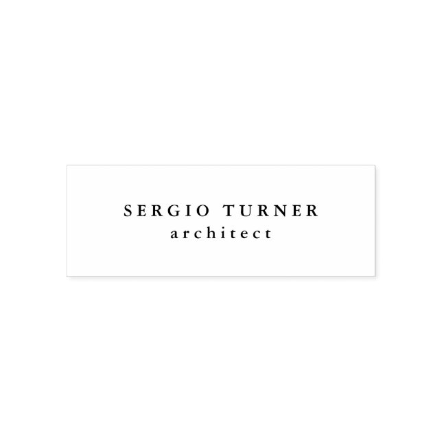 Minimalistisk Professionell för trendig Självfärgande Stämpel (Design)