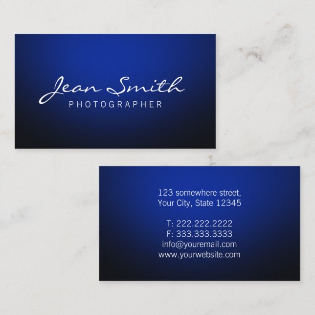 Minimalistisk Professionell för typografi-Elegant Visitkort (Fram/baksida)