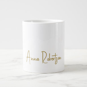 Minimalistisk Professionell i guld Färg Jumbo Mugg
