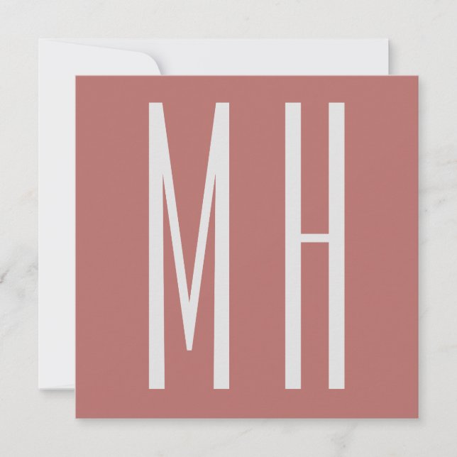 Minimalistisk Professionell i modernt monogram (Framsida)