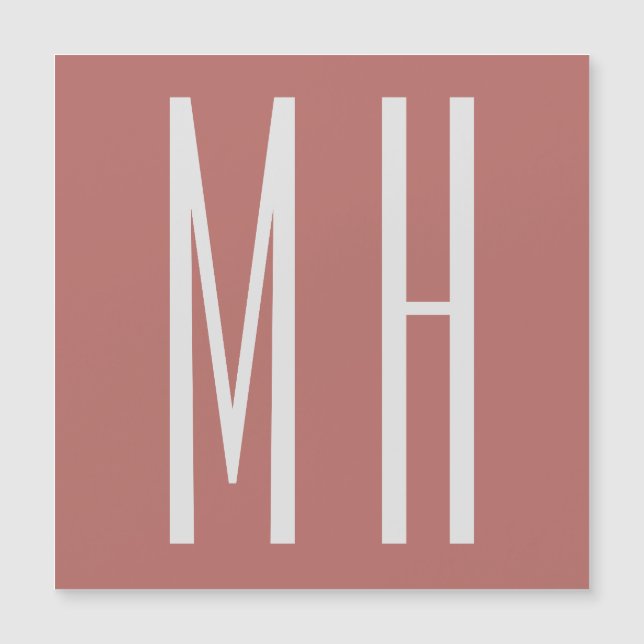 Minimalistisk Professionell i modernt monogram (Framsida)