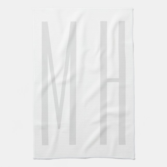 Minimalistisk Professionell i modernt monogram Kökshandduk (Vertikal)