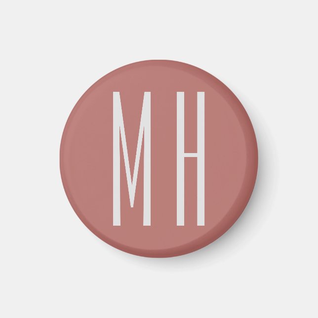 Minimalistisk Professionell i modernt monogram Magnet (Framsidan)