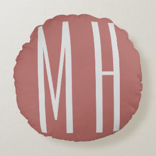 Minimalistisk Professionell i modernt monogram Rund Kudde