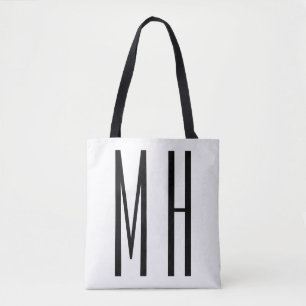 Minimalistisk Professionell i modernt monogram Tygkasse