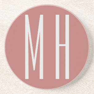 Minimalistisk Professionell i modernt monogram Underlägg